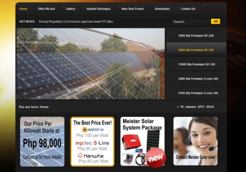 Meister Solar Website